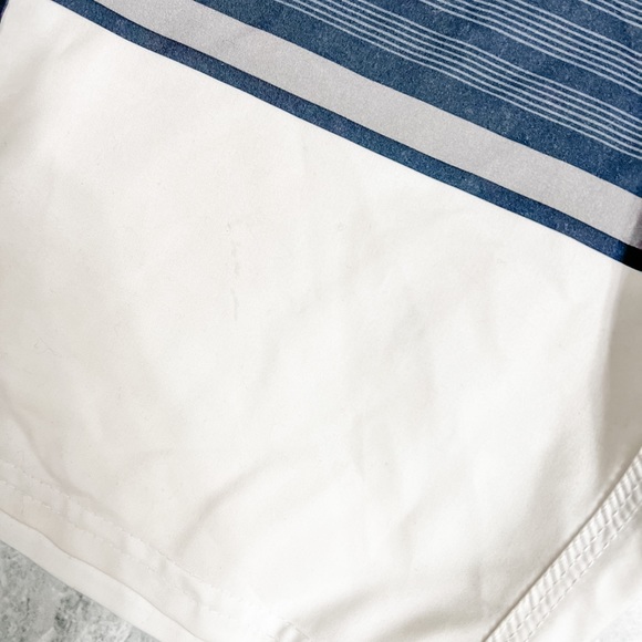 O’Neill Men’s Blue Gray Striped Quick Dry Performance Board Shorts Size L - Picture 3 of 8